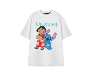 Vanilla Underground Disney Womens White Lilo & Stitch Adults Short Sleeved T-Shirt (Small)