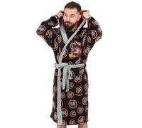 Vanilla Underground Dragon Ball Z Mens Black Goku Family Symbol Bathrobe (X-Large)