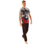 Vanilla Underground Dragon Ball Z Mens Grey Goku Short Sleeve Long Leg Pyjama Set (Medium)
