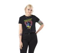 Vanilla Underground Exorcist Womens Black You Possess My Heart Crop Cropped Short Sleeved T-Shirt (X-Large)