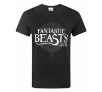 Vanilla Underground Fantastic Beasts And Where To Find Them Mens Black Logo Short Sleeved T-Shirt (Large)