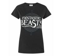 Vanilla Underground Fantastic Beasts And Where To Find Them Womens Black Logo Short Sleeved T-Shirt (Small)