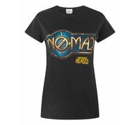 Vanilla Underground Fantastic Beasts And Where To Find Them Womens Black Nomaj Text Graphic Short Sleeved T-Shirt (Medium)