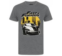 Vanilla Underground Fast And Furious Mens Grey Logo Short Sleeved T-Shirt (Large)