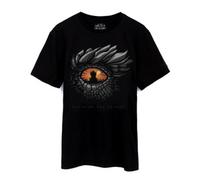 Vanilla Underground Game Of Thrones Mens Black Dragon Eye Graphic Short Sleeved T-Shirt (Small)