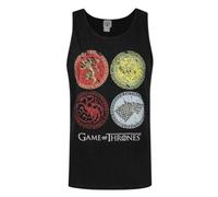 Vanilla Underground Game Of Thrones Mens Black House Crest Vest (Large)