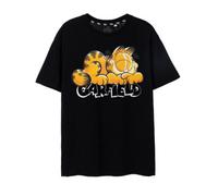 Vanilla Underground Garfield Mens Black Sleeping Garfield Short Sleeved T-Shirt (Large)