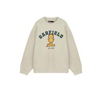 Vanilla Underground Garfield Unisex Beige College Sweatshirt (X-Large)