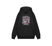 Vanilla Underground Gas Monkey Garage Mens Black Garage Flags Hoodie (X-Large)