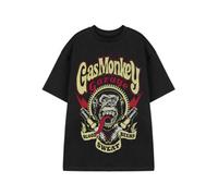 Vanilla Underground Gas Monkey Garage Mens Black Spark Plugs Short Sleeved T-Shirt (Medium)