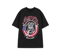 Vanilla Underground Gas Monkey Garage Mens Black Usa Flag Short Sleeved T-Shirt (Small)