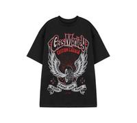 Vanilla Underground Gas Monkey Garage Mens Black Winged Tyre Short Sleeved T-Shirt (Xx-Large)