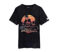 Vanilla Underground General Motors Unisex Black El Camino Car Graphic Short Sleeved T-Shirt (Large)