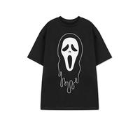 Vanilla Underground Ghostface Unisex Black Graphic Tee | Horror Movie Fan Short Sleeve T-Shirt | Stylish Ghostface Apparel | Teens & Adults Scary Film Merchandise Gift