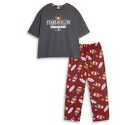 Vanilla Underground Gilmore Girls Womens Multicoloured Stars Hollow Short Sleeve Long Leg Pyjama Set (X-Small)