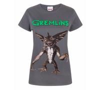 Vanilla Underground Gremlins Womens Grey Spike Short Sleeved T-Shirt (Large)