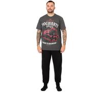 Vanilla Underground Harry Potter Mens Grey Hogwarts Express Short Sleeve Long Leg Pyjama Set (Small)