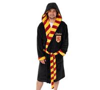Vanilla Underground Harry Potter Unisex Black Gryffindor Hooded Bathrobe (Large)
