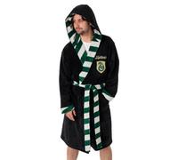 Vanilla Underground Harry Potter Unisex Black Slytherin Hooded Bathrobe (Small)