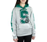 Vanilla Underground Harry Potter Unisex Grey Slytherin Hoodie (Medium)
