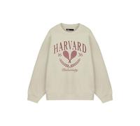 Harvard Tennis Sweatshirt | Unisex Oatmeal | Officially Licensed Merch in Beige | Size: 3XL Harvard Beige 3XL
