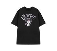 Vanilla Underground Hello Kitty Womens Black Kuromi Cheeky Short Sleeved T-Shirt (X-Large)