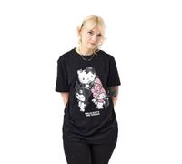 Vanilla Underground Hello Kitty Womens Black Rock Life Short Sleeved T-Shirt (X-Large)