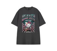 Vanilla Underground Hello Kitty Womens Grey World Tour Short Sleeved T-Shirt (Xx-Large)