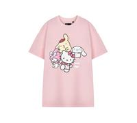 Vanilla Underground Hello Kitty Womens Pink Sanrio Friends Short Sleeved T-Shirt (Small)