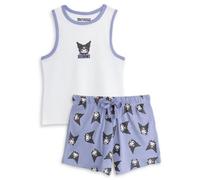 Vanilla Underground Hello Kitty Womens Purple Kuromi Vest And Shorts Pyjama Set (Medium)
