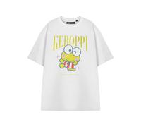 Vanilla Underground Hello Kitty Womens White Keroppi Short Sleeved T-Shirt (Xx-Large)