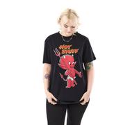 Hot Stuff Unisex Black Hot Stuff T-shirt Short Sleeved T-Shirt - Small