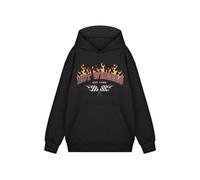 Hot Wheels Mens Black Hoodie | Classic Long Sleeve Pullover Sweatshirt Est 1968' Graphic Design | Casual Wear Top for Everyday Comfort | Varsity Style Apparel for Men