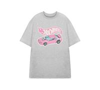 Hot Wheels Grey Pink Car Short Sleeved T-Shirt Womens