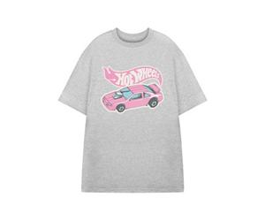 Vanilla Underground Hot Wheels Womens Grey Pink Car Short Sleeved T-Shirt (X-Large)