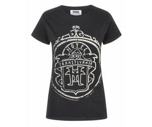 Vanilla Underground Hotel Transylvania Womens Black Logo Short Sleeved T-Shirt (X-Large)