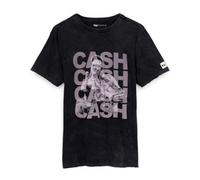 Vanilla Underground Johnny Cash Mens Black Character Short Sleeved T-Shirt (Large)