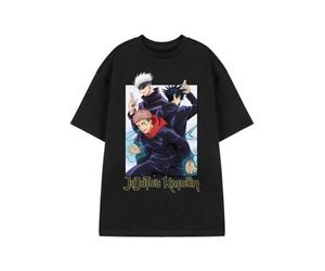 Vanilla Underground Jujutsu Kaisen Mens Black Group Short Sleeved T-Shirt (Small)