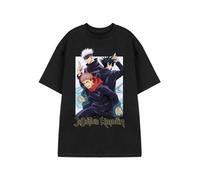 Vanilla Underground Jujutsu Kaisen Mens Black Group Short Sleeved T-Shirt (X-Large)