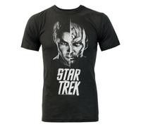 Vanilla Underground Junk Food Clothing Mens Black Star Trek Short Sleeved T-Shirt (Medium)