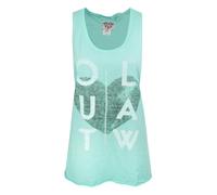 Junk Food Clothing Green Distressed Outlaw Print Vest Womens