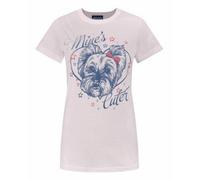 Junk Food Clothing Pink Dog Short Sleeved T-Shirt Womens
