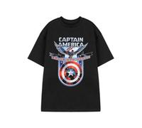 Vanilla Underground Marvel Brave New World Mens Black Captain America Short Sleeved T-Shirt (Xxx-Large)