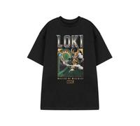 Vanilla Underground Marvel Mens Black Loki Short Sleeved T-Shirt (X-Large)