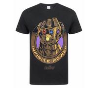 Vanilla Underground Marvel Mens Black Thanos Short Sleeved T-Shirt (X-Large)