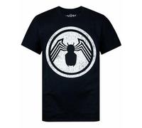 Vanilla Underground Marvel Mens Black Venom Logo Short Sleeved T-Shirt (X-Large)
