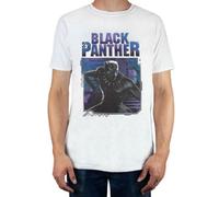 Marvel White Black Panther Short Sleeved T-Shirt Mens