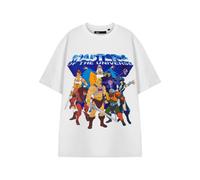Vanilla Underground Masters Of The Universe Unisex White Group Short Sleeved T-Shirt (X-Large)
