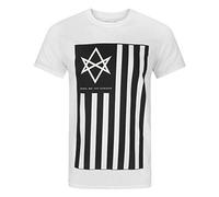Vanilla Underground Men's Antivist T Shirt, White, L UK