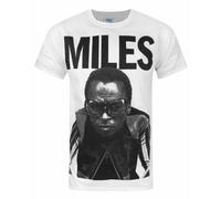 Vanilla Underground Miles Davis Mens White Character Short Sleeved T-Shirt (Small)